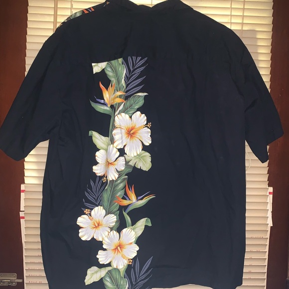 KY made in Hawaii button down shirt Hawaiian vacation black size XXL 2XL - Picture 5 of 6